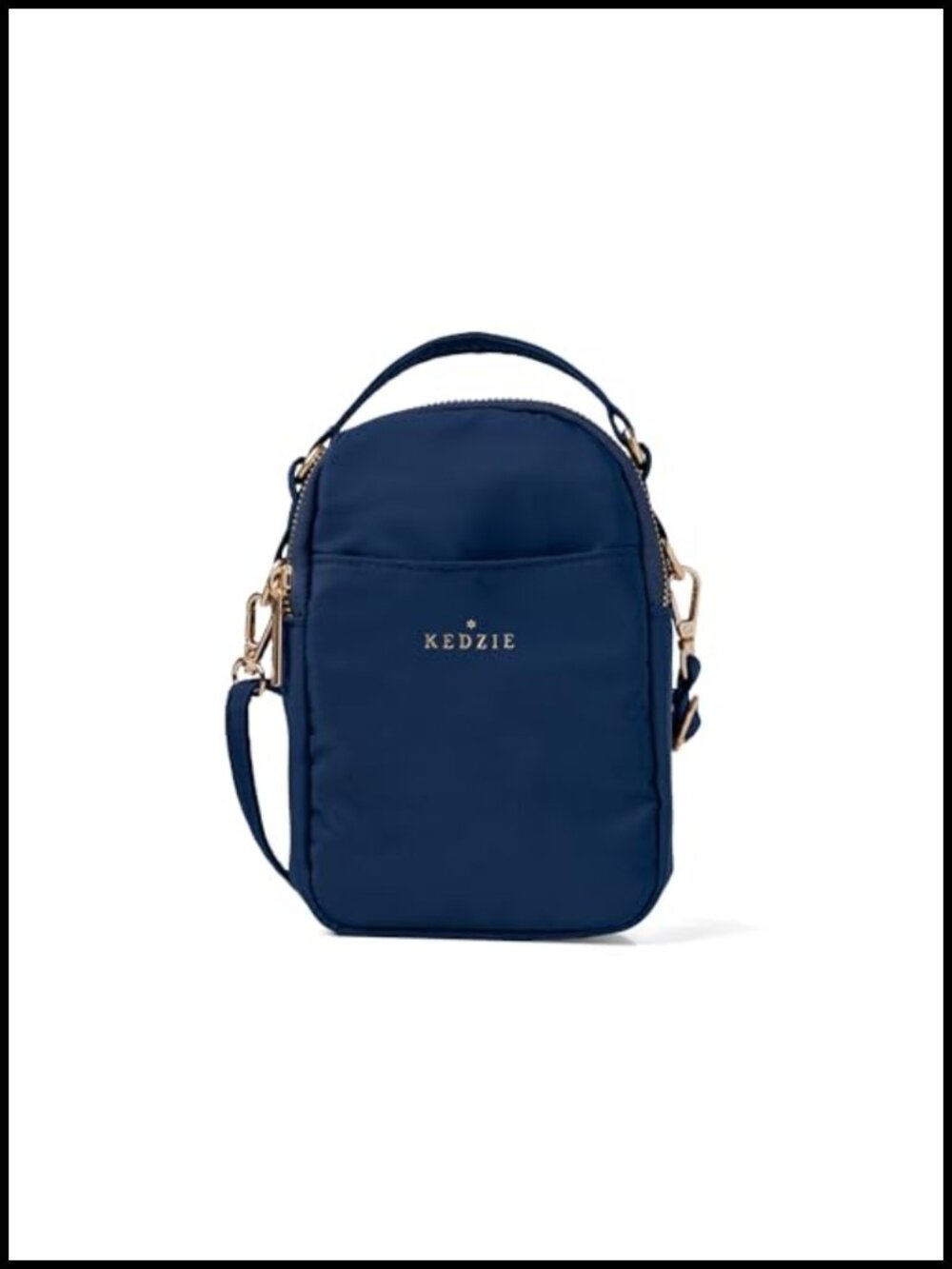 KEDZIE Crosstown Crossbody Bag Adjustable Strap Zipper Purse